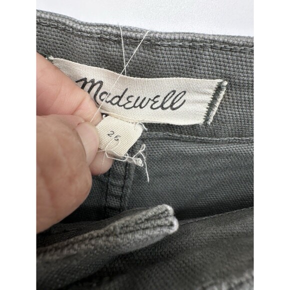Madewell Women's Pants Size 26 Khaki Wide Leg Cropped Highrise Style#j8985 - Picture 3 of 9